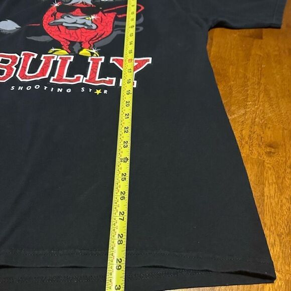 Bully Shooting Star Black Red Graphic Print Mens Streetwear Y2K Shirt Size Large - Picture 7 of 7